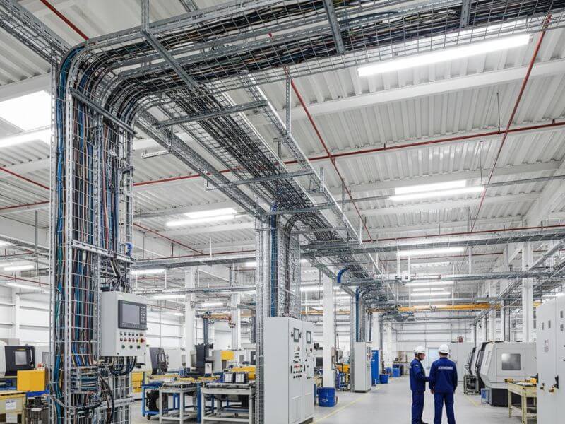 Montaje eléctrico industrial realizado por Screwair en planta industrial